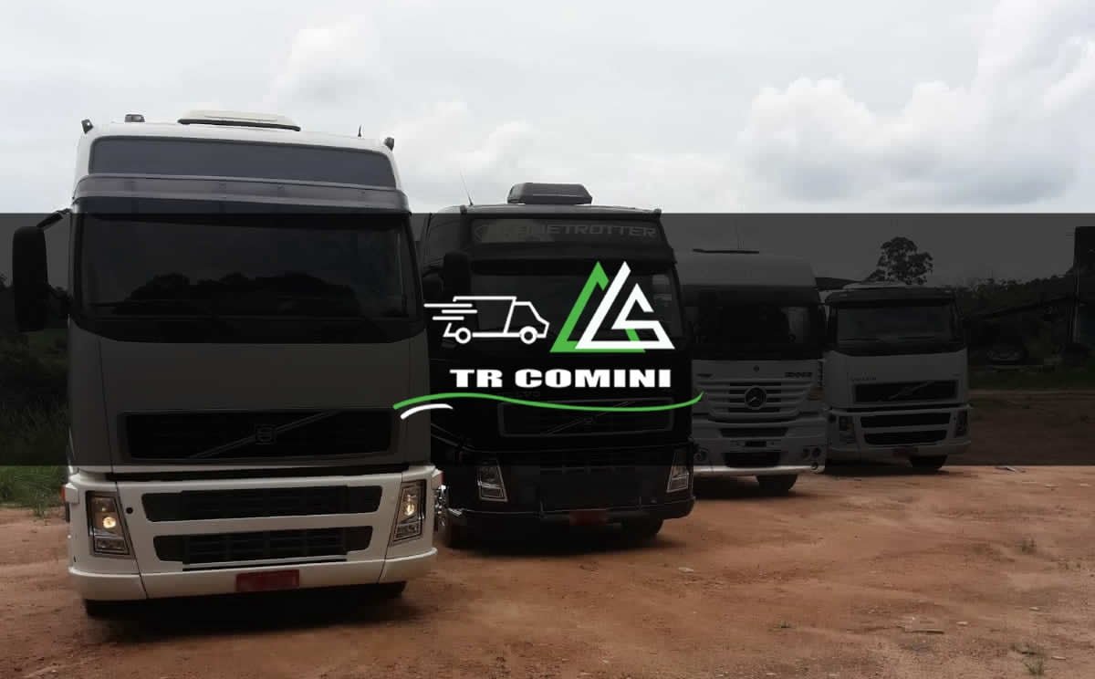 Apresentação da frota de caminhões TR Comini